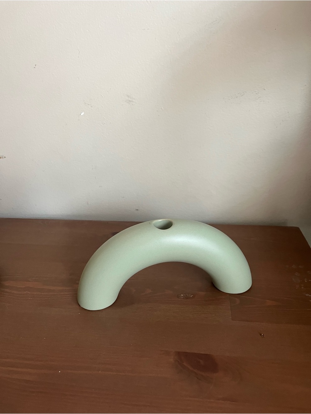 Minimal Sage Green Ceramic Arch Bud Vase
